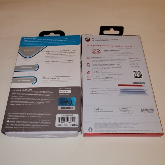 ZAGG Glass+ Screen Protector & SPECK Presidio StayClear CASE for iPhone XR 6.1" - Picture 4 of 4